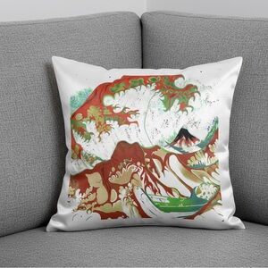 16x16 My Pillow Abstract Wave Painting